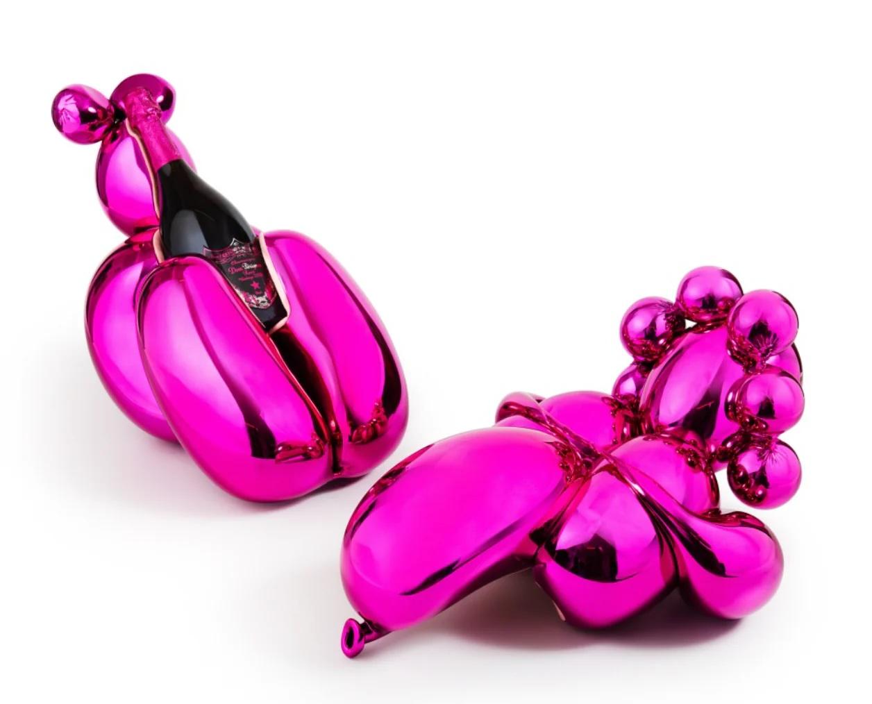Dom Pérignon Balloon Venus - Purple Abstract Sculpture by Jeff Koons