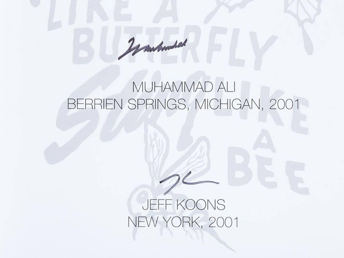 Jeff Koons (American, born 1955)
GOAT: A Tribute to Muhammad Ali (Champ’s Edition), 2004
Sculpture installation: Titled “Radial Champs” and consisting of a blow-up dolphin, a tire sculpture, and stool (175 x 170 cm)
Book: Hardcover Book in Clamshell