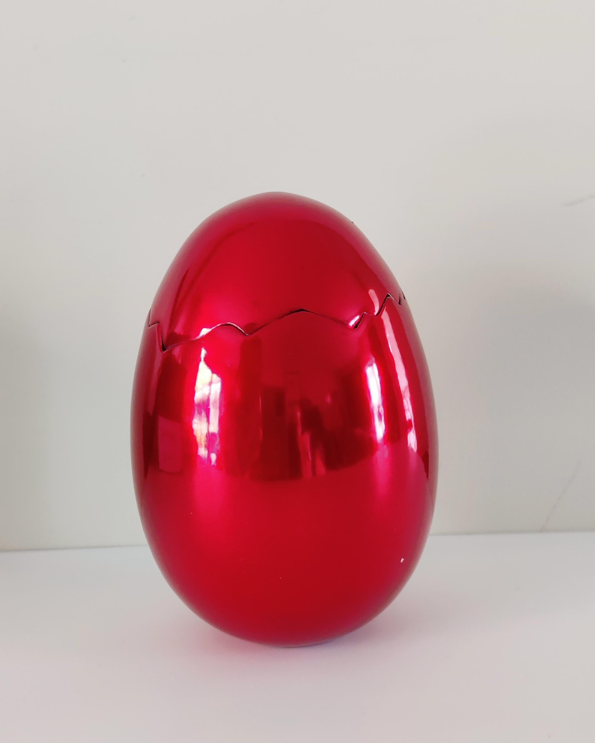 Jeff Koons -- Cracked Egg (Red) For Sale 1