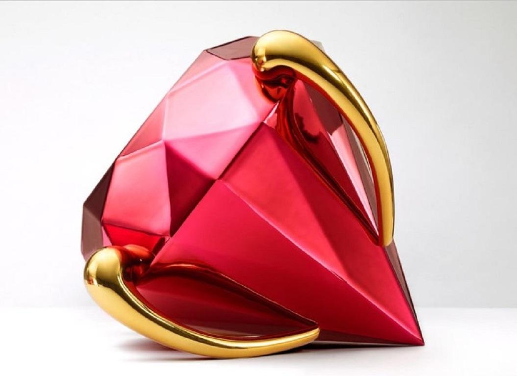 red diamond jeff koons