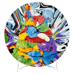 Plato de servicio coupé "Play-Doh" de Jeff Koons por Bernadaud, Francia