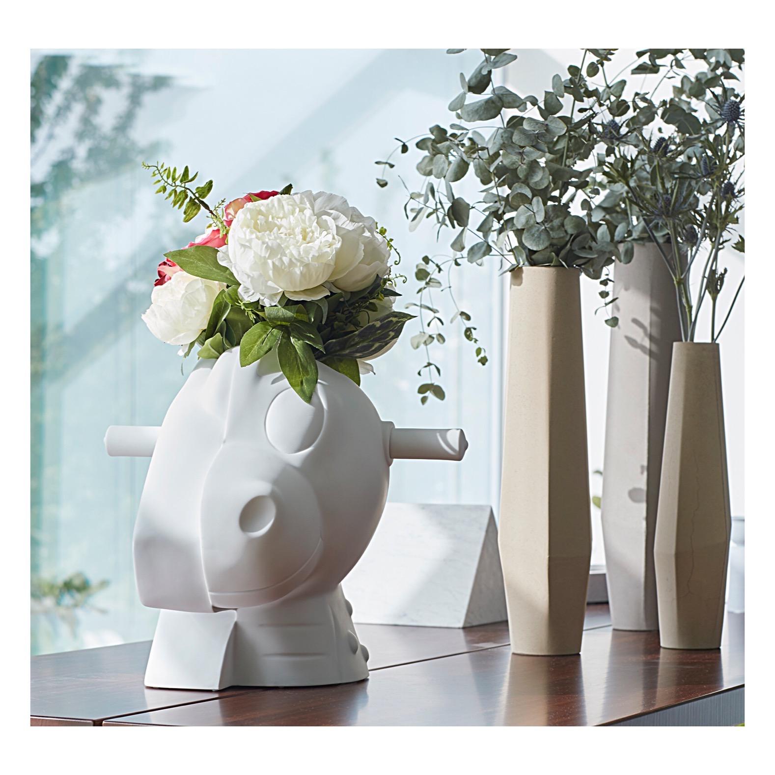 Jeff Koons, Jarrón balancín partido, Arte, Edición limitada, Interior, Porcelana de Limoges 3