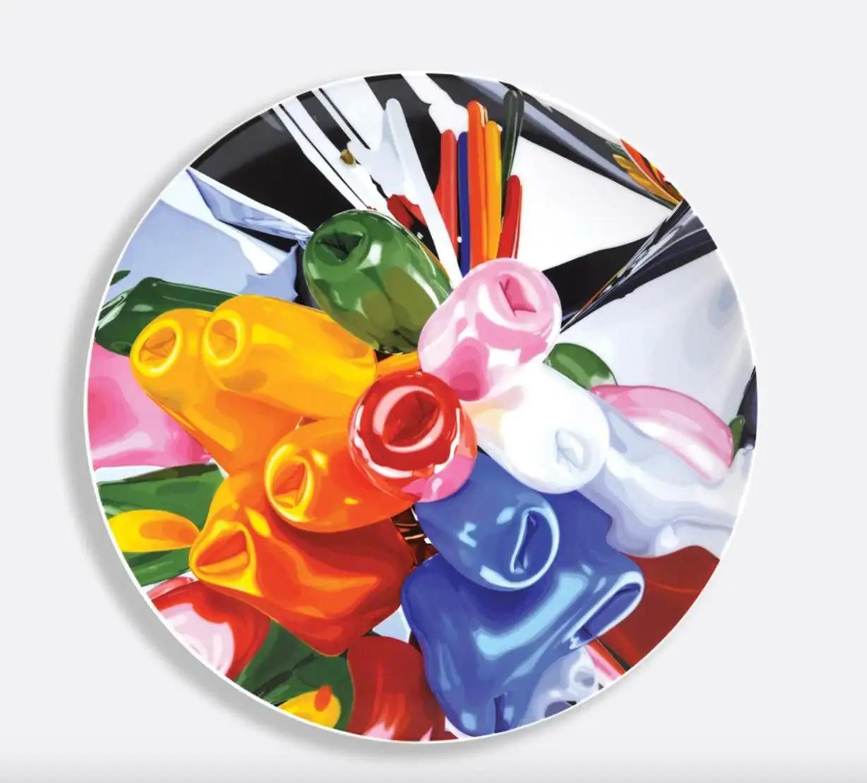 Assiette de service coupée 