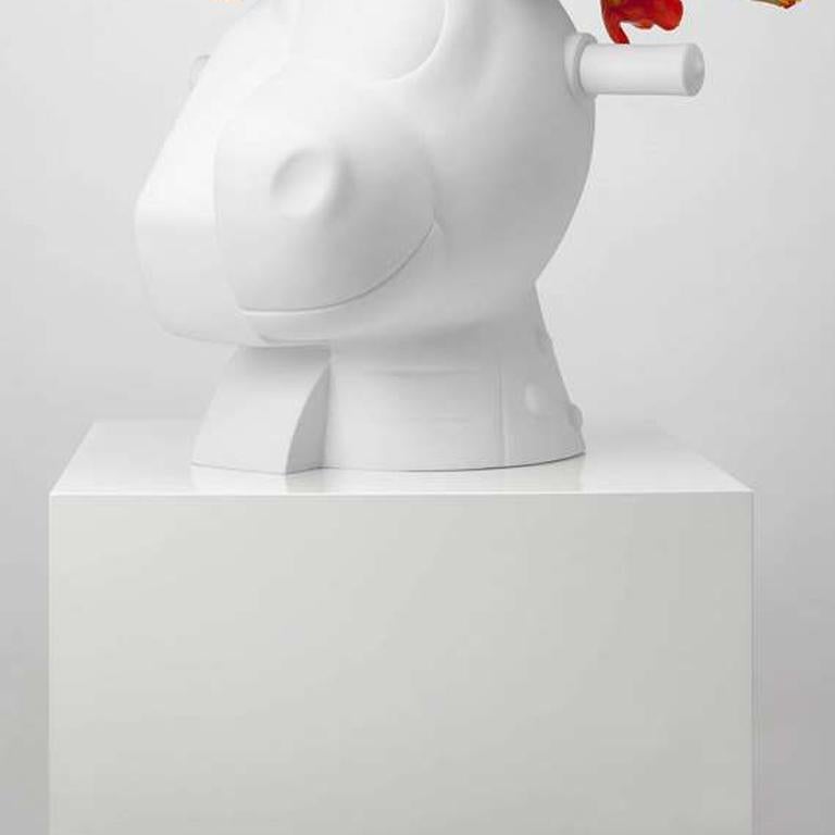 Artist:  Koons, Jeff
Title:  Koons Vase 
Date:  2013
Medium:  Bisque Porcelain Vase
Unframed Dimensions:  14.250