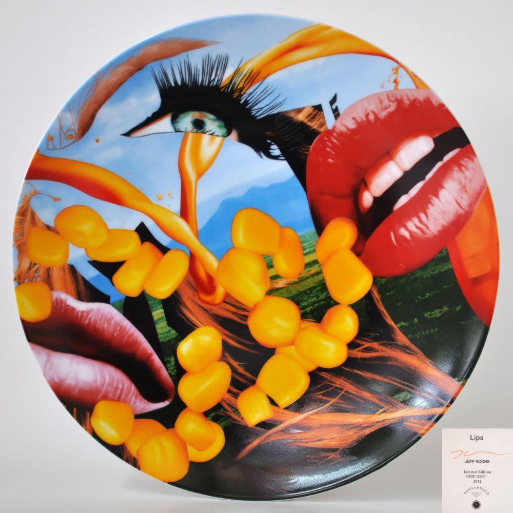 Assiette Coupe Lips de Jeff Koons  Porcelaine de Limoges, Art Contemporary en vente 2