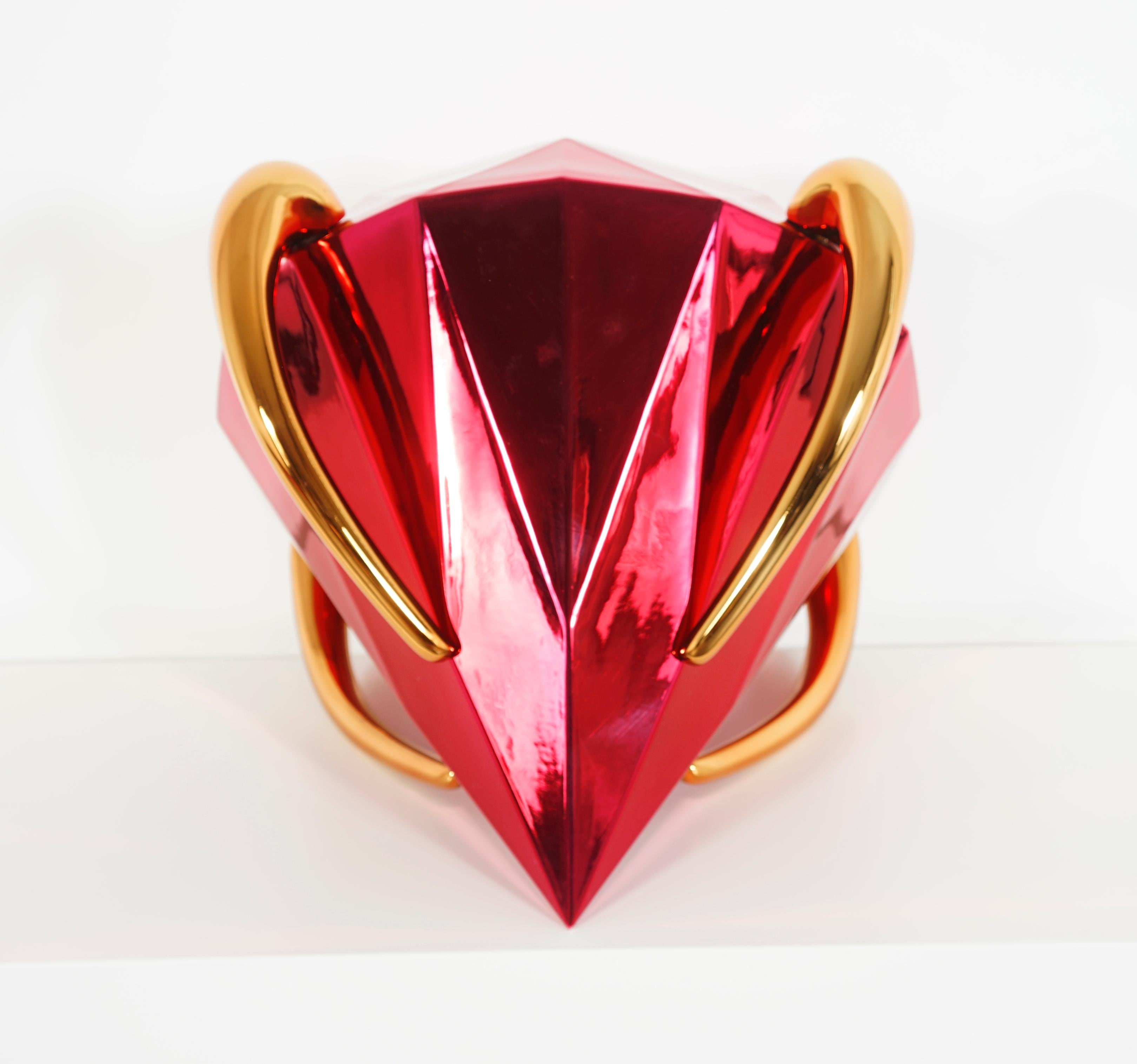 Red Diamond Sculpture by Jeff Koons, Porcelain, Luxury Objects, Contemporary Art For Sale 3