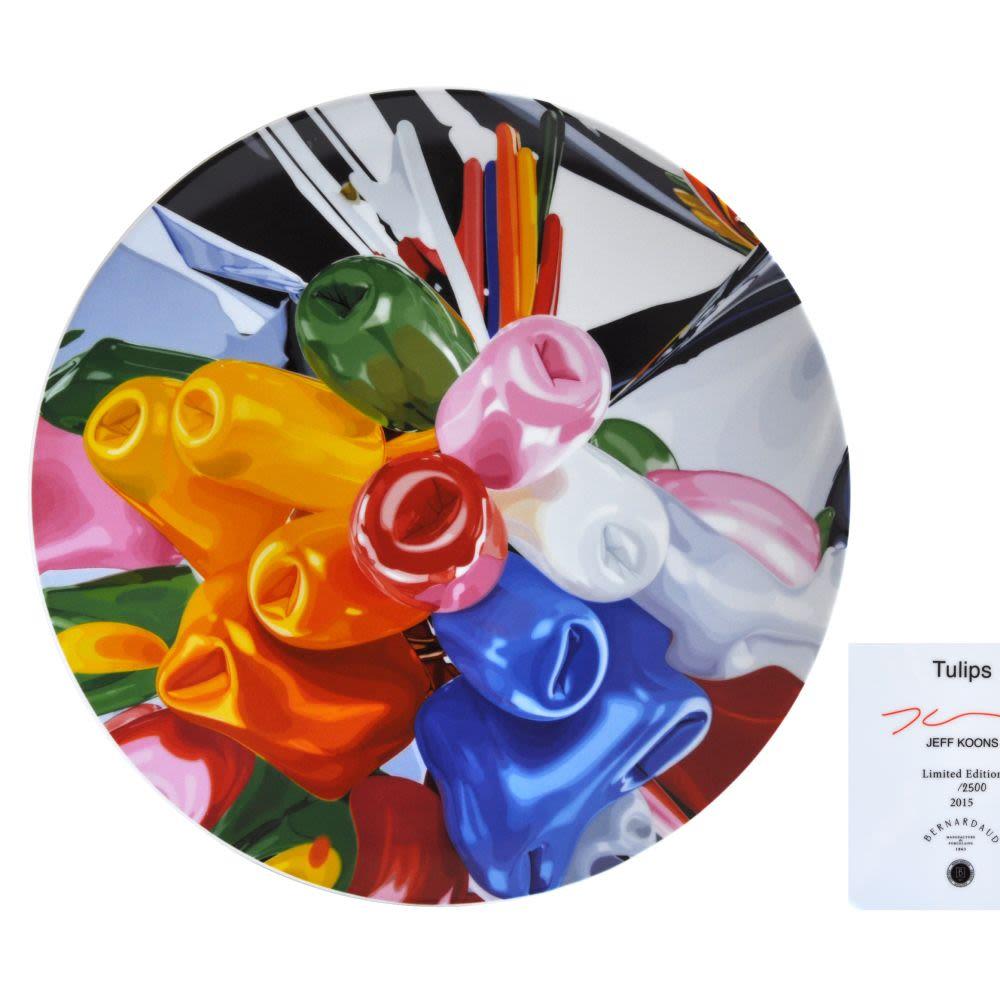 Tulips Coupe Plate - Jeff Koons, Contemporary, Glazed Porcelain, Decoration 2