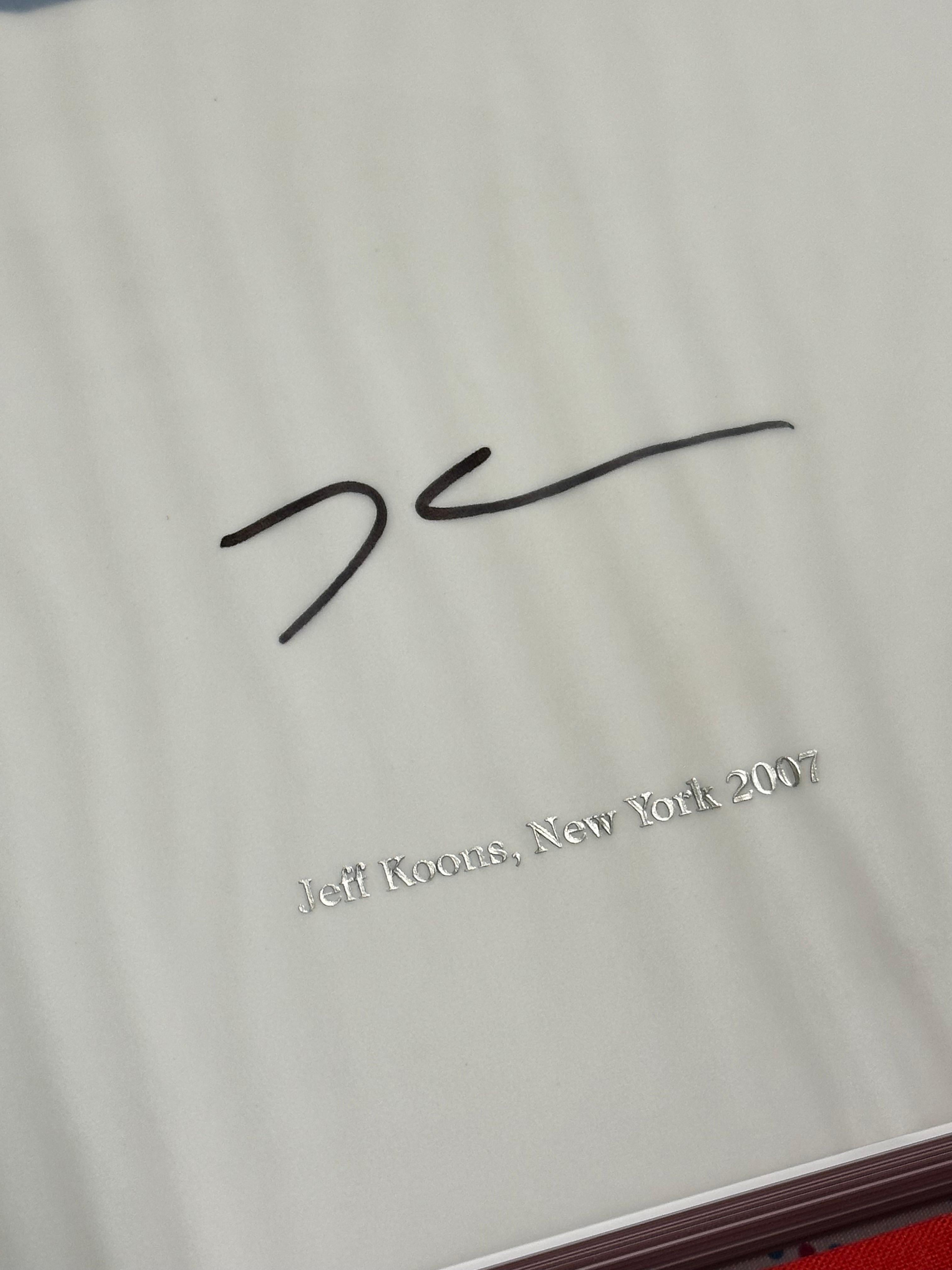 Livre en édition limitée signé Jeff Koons, Taschen, grande taille dans une boîte à clapet en vente 3