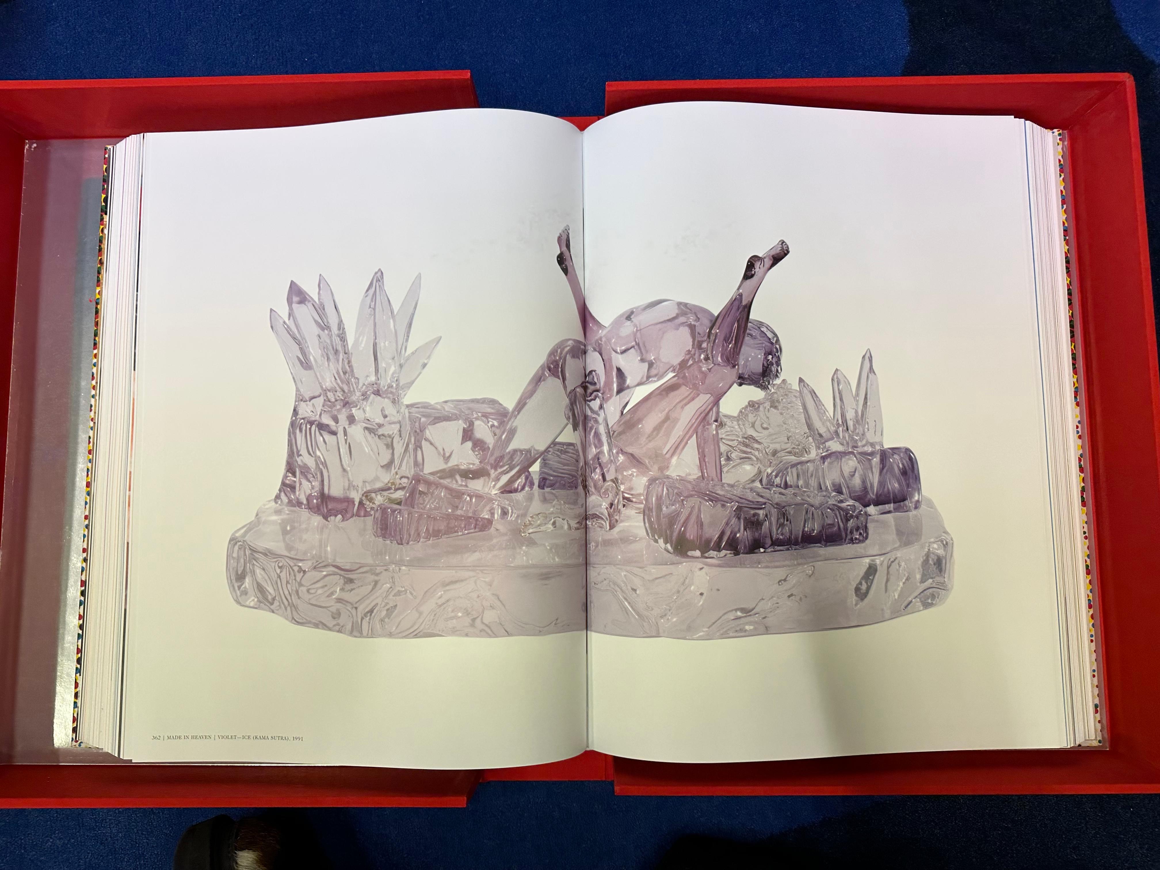 Livre en édition limitée signé Jeff Koons, Taschen, grande taille dans une boîte à clapet en vente 10