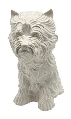 Jeff Koons, „Puppy Vase“ aus weißem Porzellan, Auflage 2797/3000, um 1998