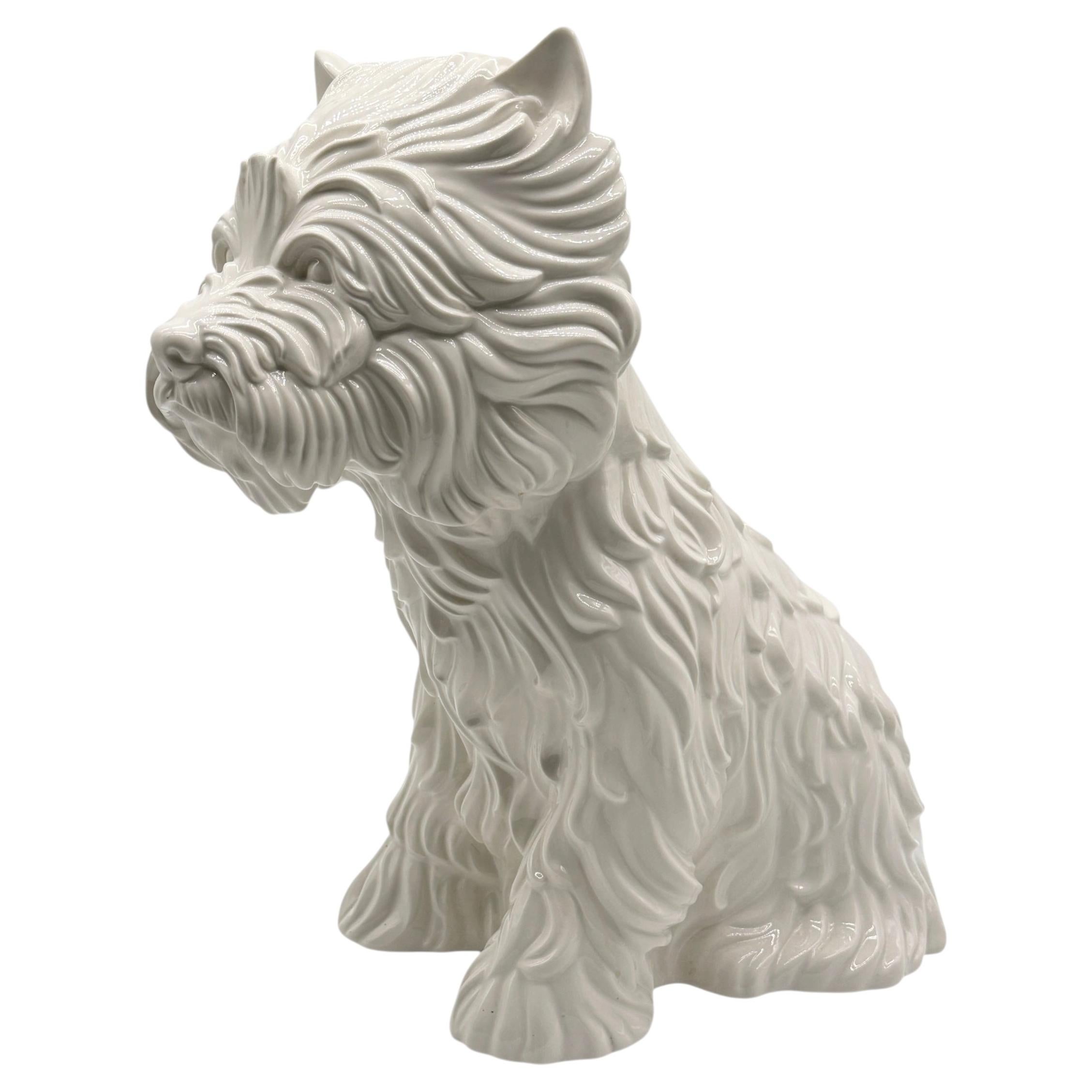 Jeff Koons White Porcelain "Puppy Vase", Edition 2797/3000, C. 1998