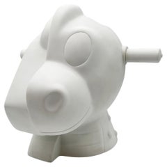 Jeff Koons, weiße Porzellanvase „Split Rocker“, Auflage 0355/3500, um 2012