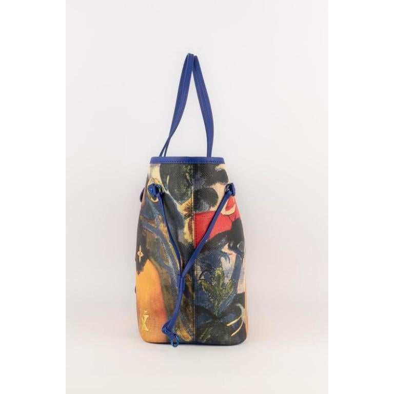Marron Jeff Koons x Louis Vuitton - Sac en toile « Neverfull », 2017 en vente