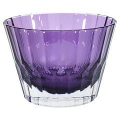 Jeff Leatham para Waterford Icon Tazón decorativo de 9" de cristal al plomo amatista morado