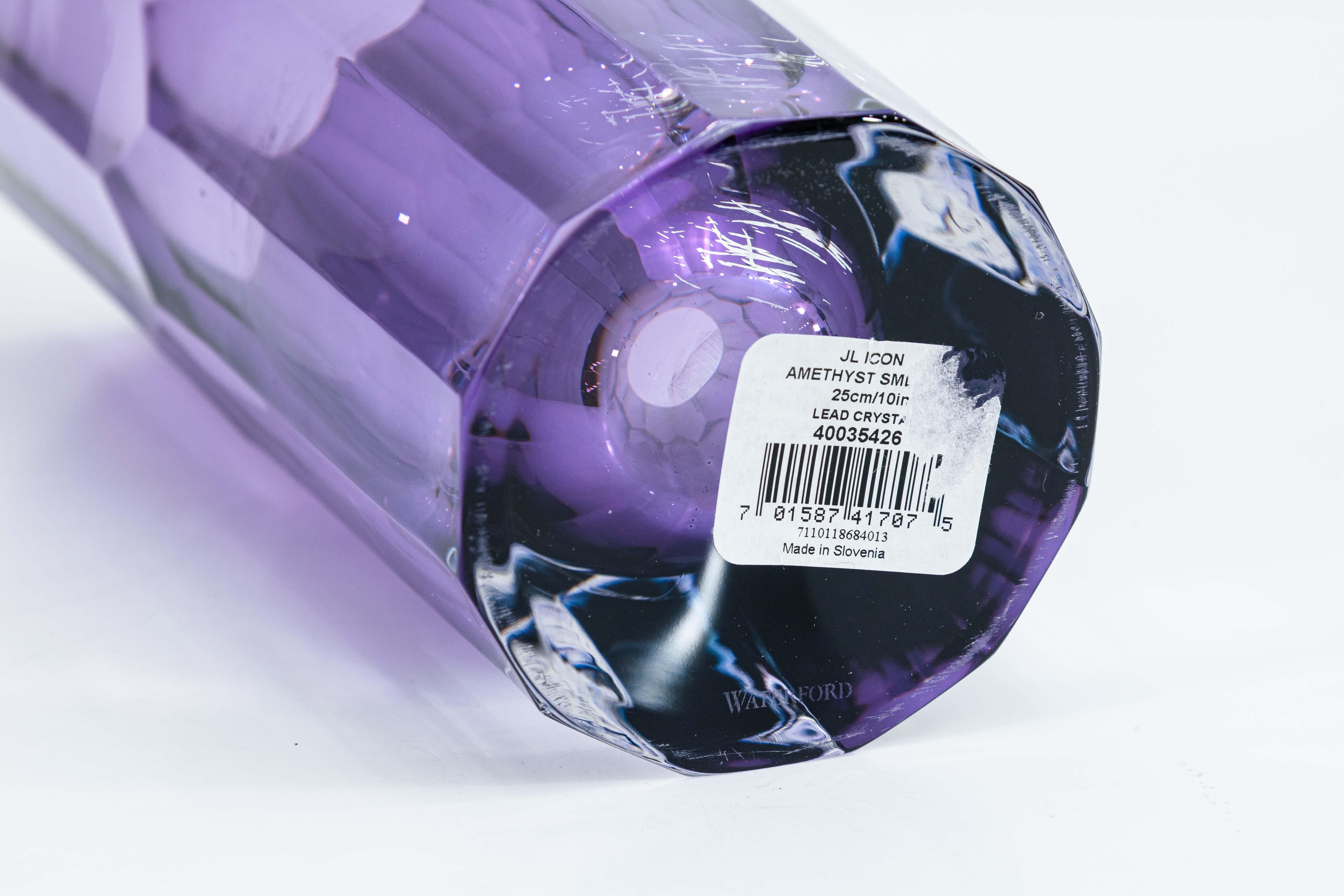 Jeff Leatham für Waterford Icon Lila Amethyst Bleikristall Dekorative 10