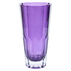 Jeff Leatham for Waterford Icon Purple Amethyst Lead Crystal Decorative 10" Vase