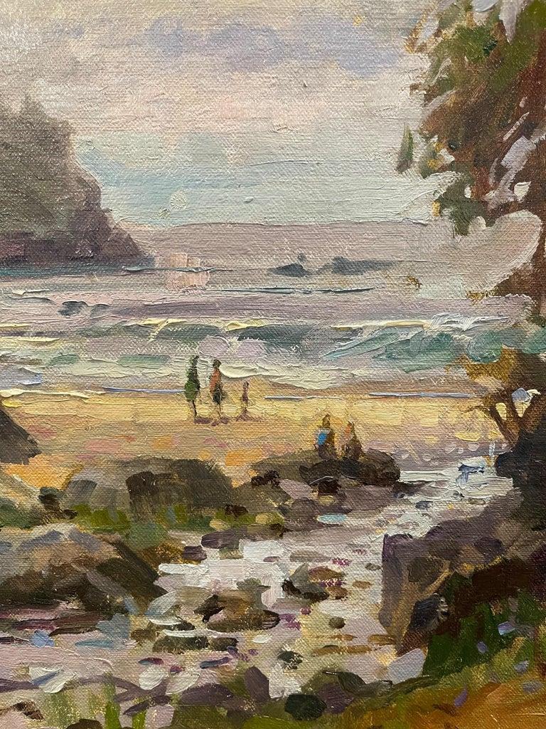 Gerahmtes Ölgemälde auf Leinwand „Trinidad Bay - Eureka“, Strandszene, Jeff Markowsky, gerahmt im Angebot 7