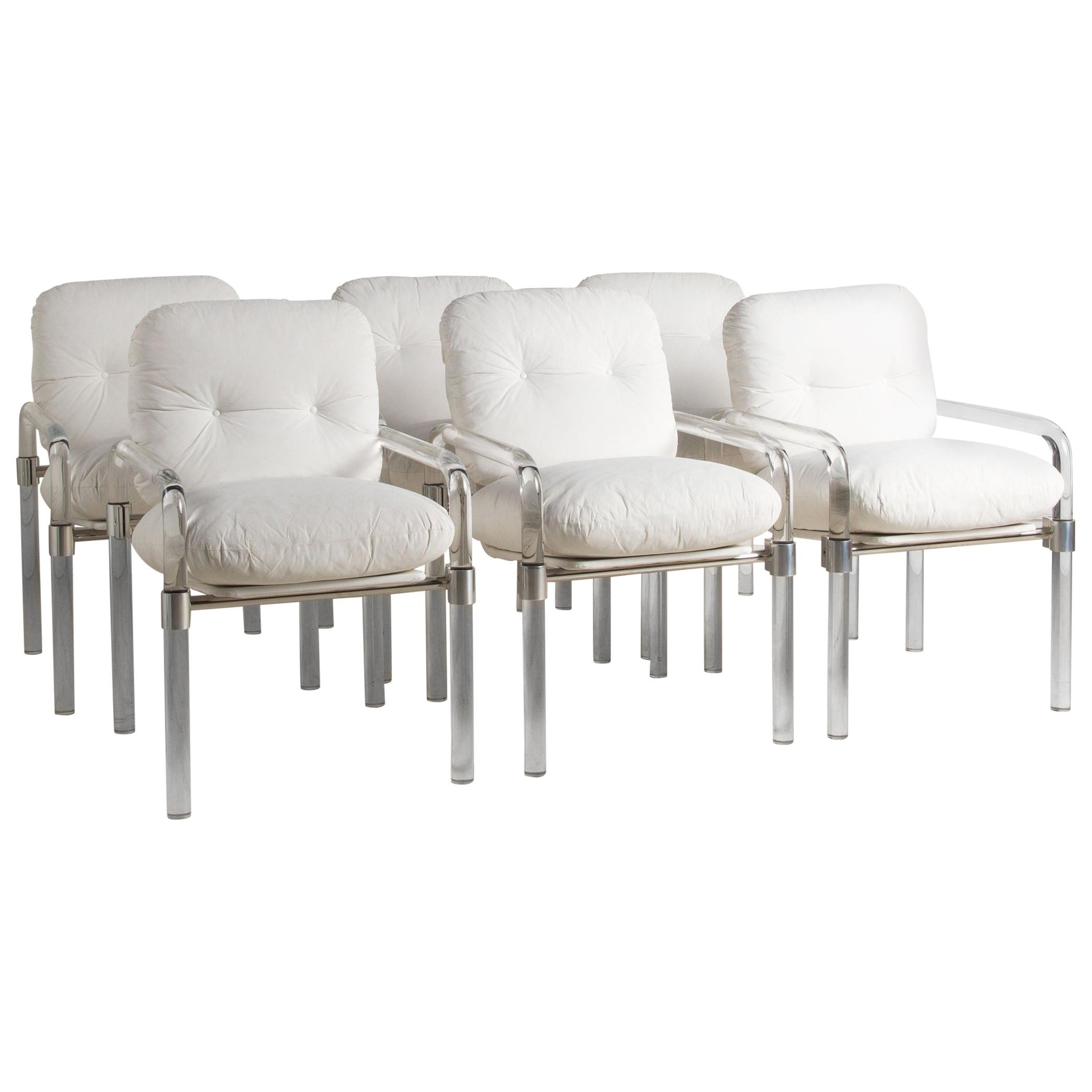 Jeff Messerschmidt Set of 6 Lucite Dining Chairs