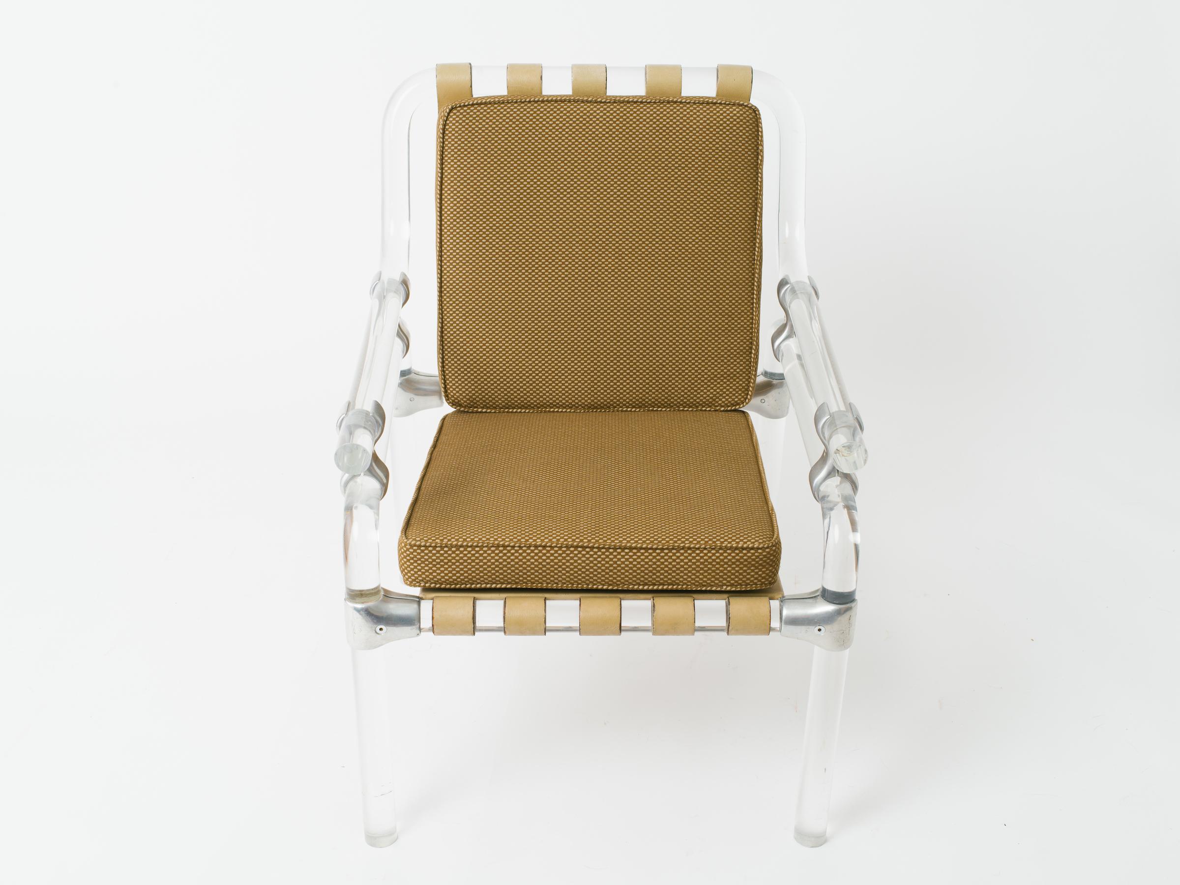 Jeff Messerschmidt 1500 Pipeline series Lucite chair.