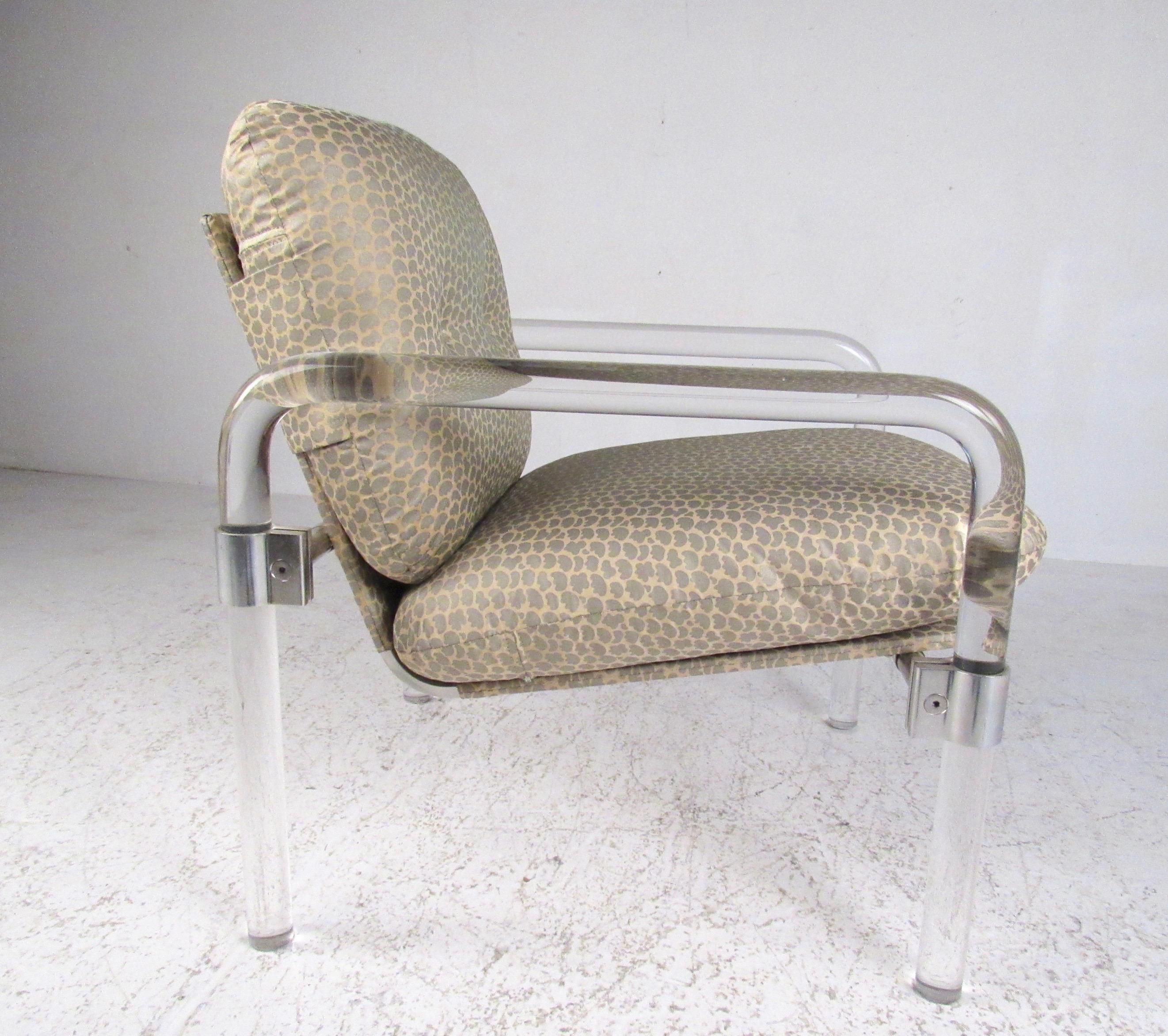 Jeff Messerschmidt Sessel aus Lucite, signiert 1977 (Moderne der Mitte des Jahrhunderts)