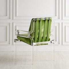 Jeff Messerschmidt Pipeline Chair in Green Fabric
