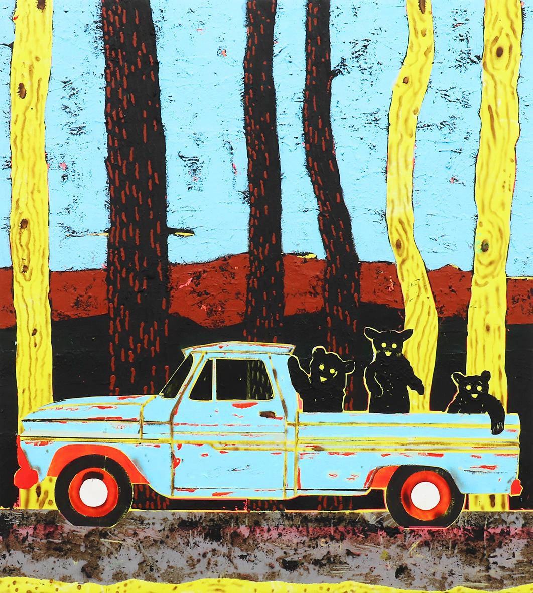 In einem großen Land bleiben die Träume bei dir – Painting von Jeff Nachtigall