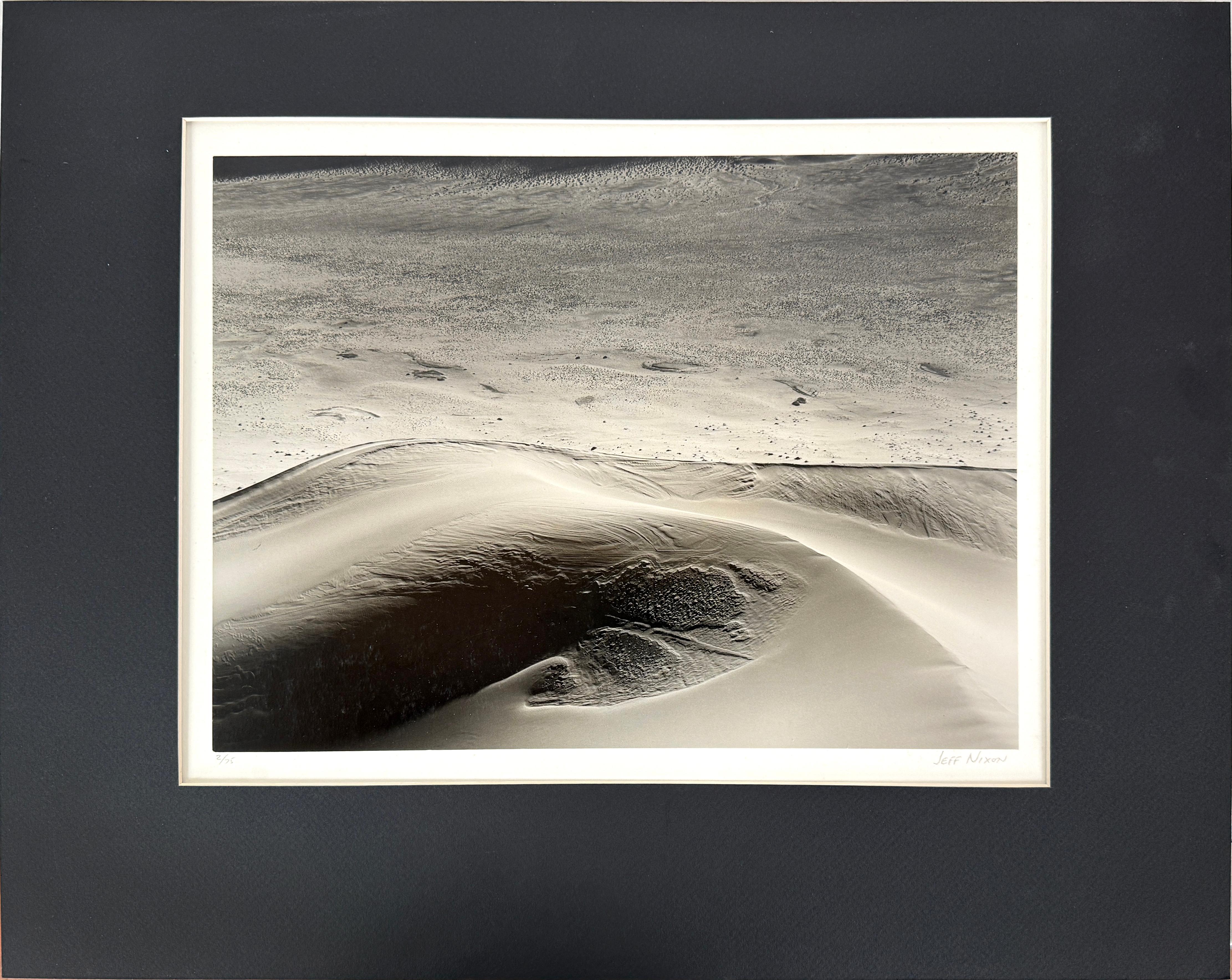 Dunes Eureka Valley - Black & White Landscape Photograph 1984 Signed John Nixon