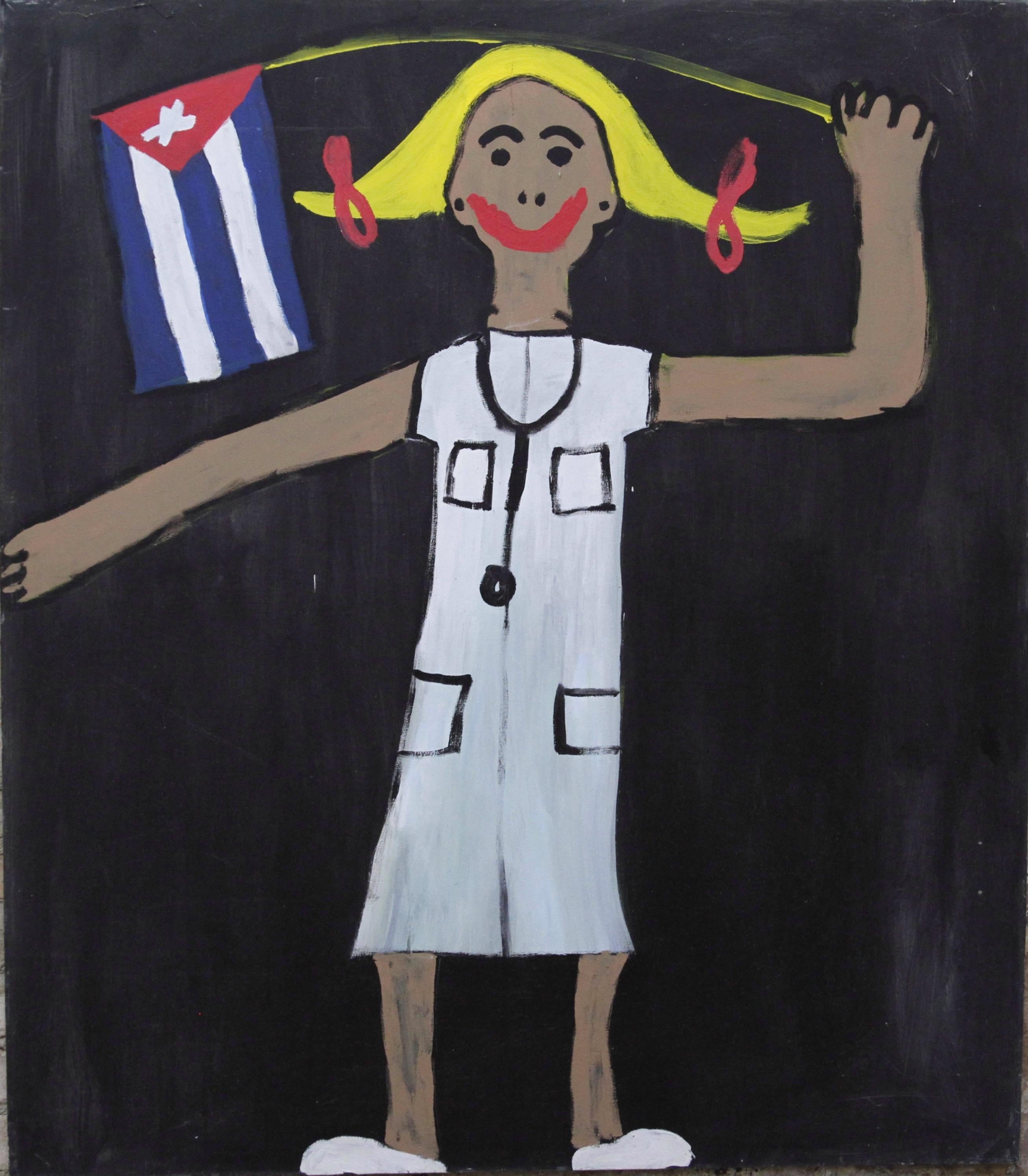 JEFF Figurative Painting - Homenaje a las masas (Tribute to the masses) (doctor)