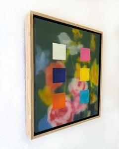 Abstract Flower painting by Jeff Peters "The Straightened Rainbow"