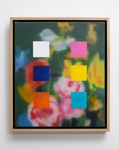Abstract Flower painting by Jeff Peters "The Straightened Rainbow"