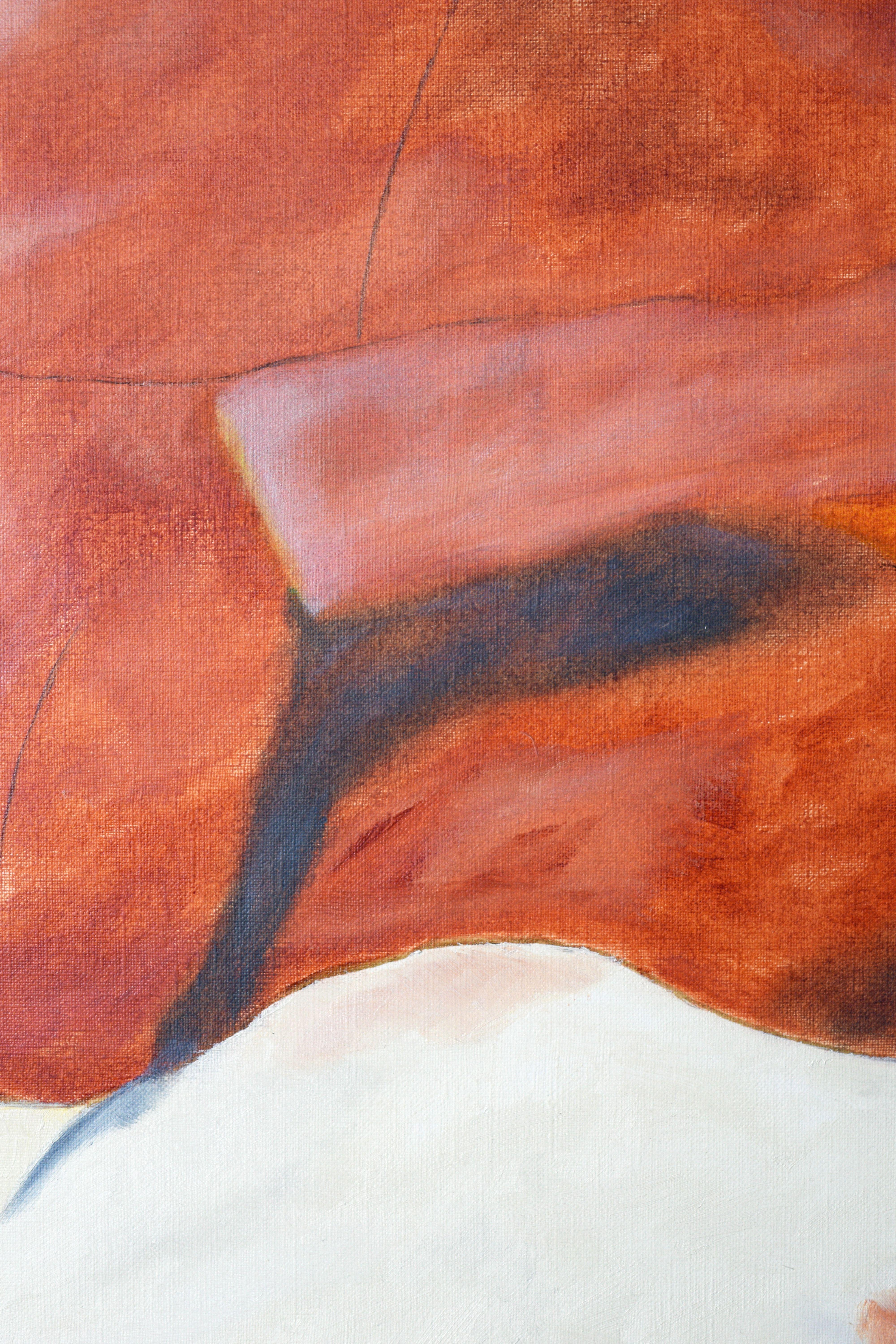 Marfa #2, Gemälde, Öl auf Papier – Painting von Jeff Pugh