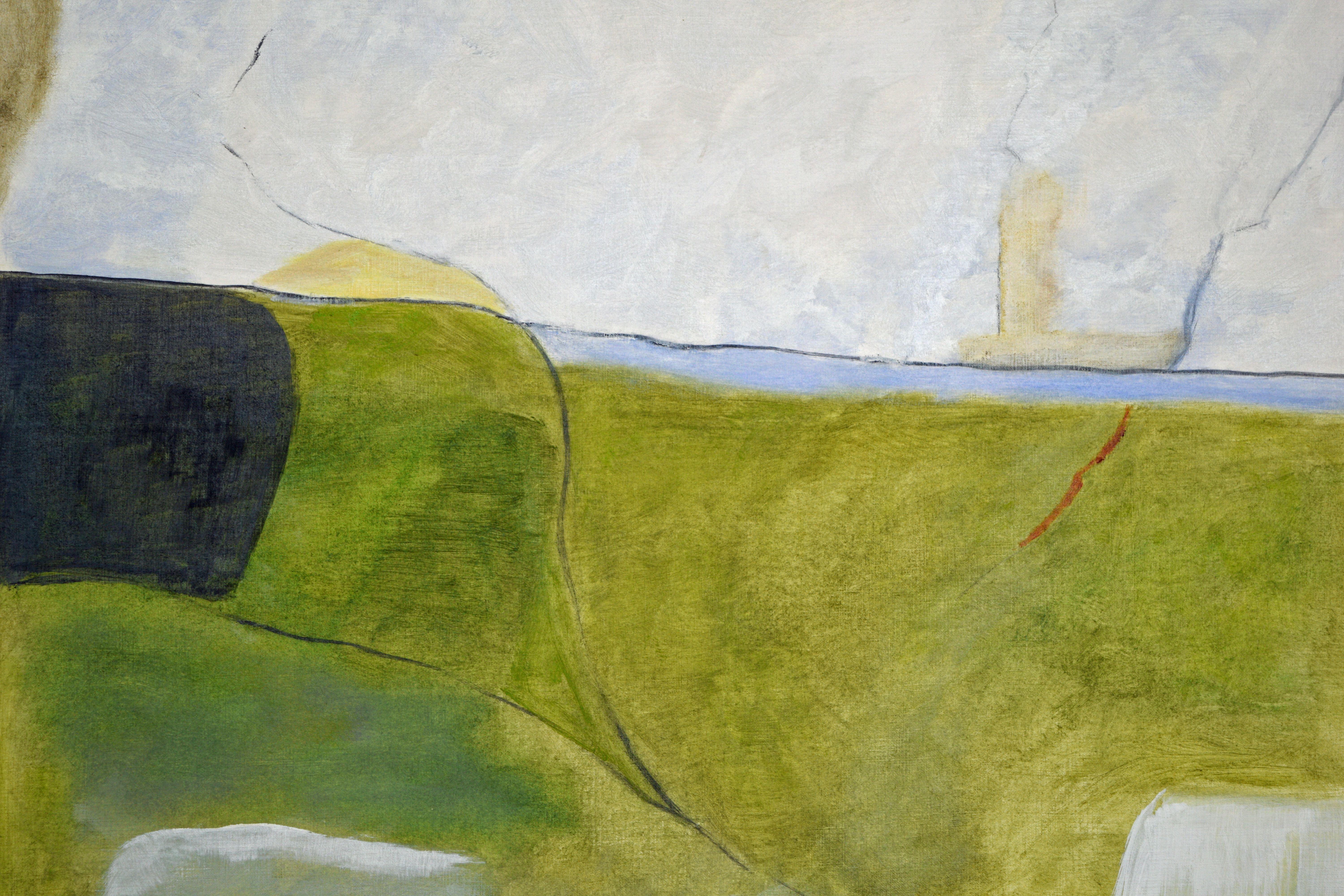 Marfa#3, Gemälde, Öl auf Papier – Painting von Jeff Pugh