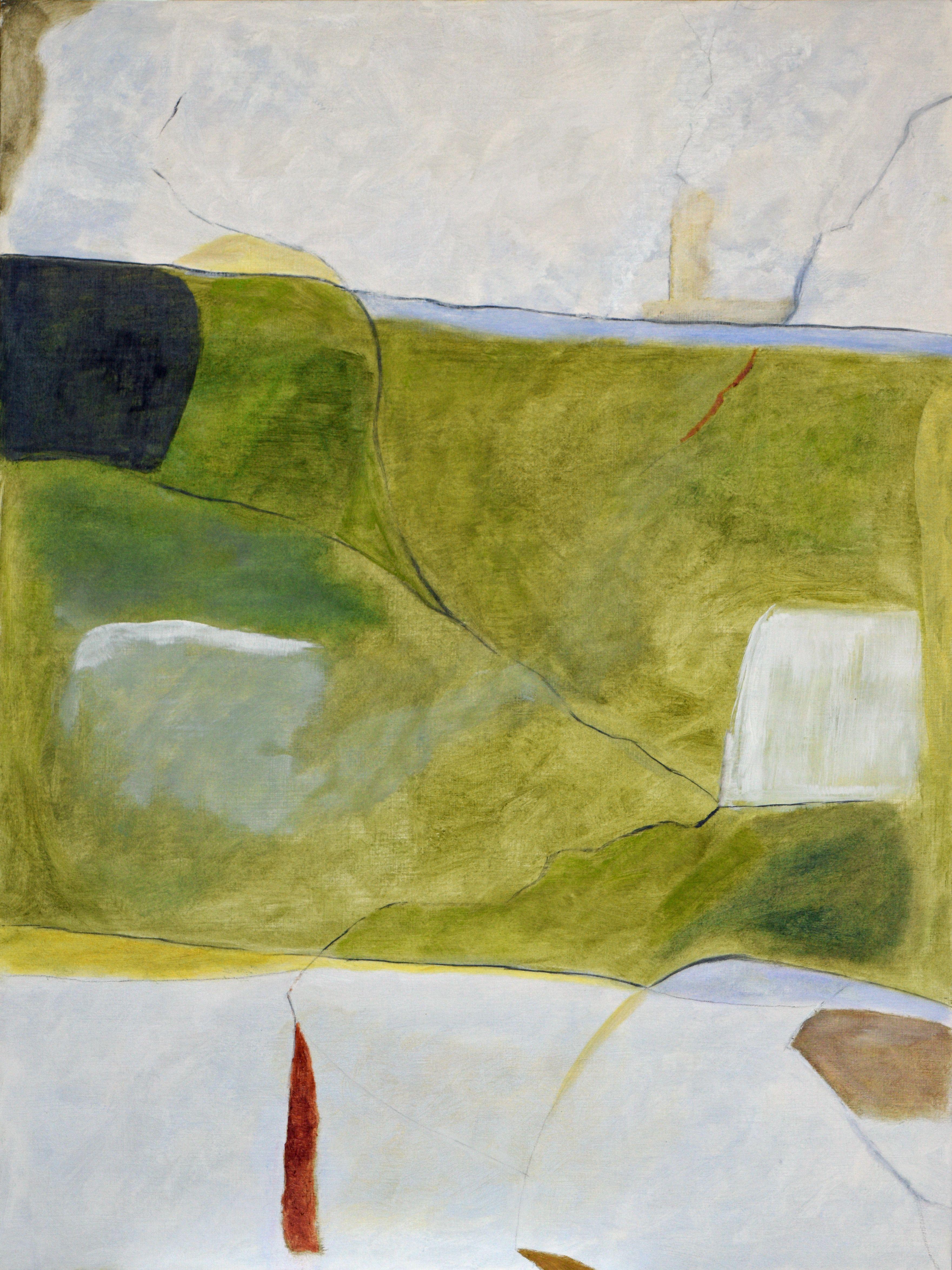 Jeff Pugh Abstract Painting – Marfa#3, Gemälde, Öl auf Papier