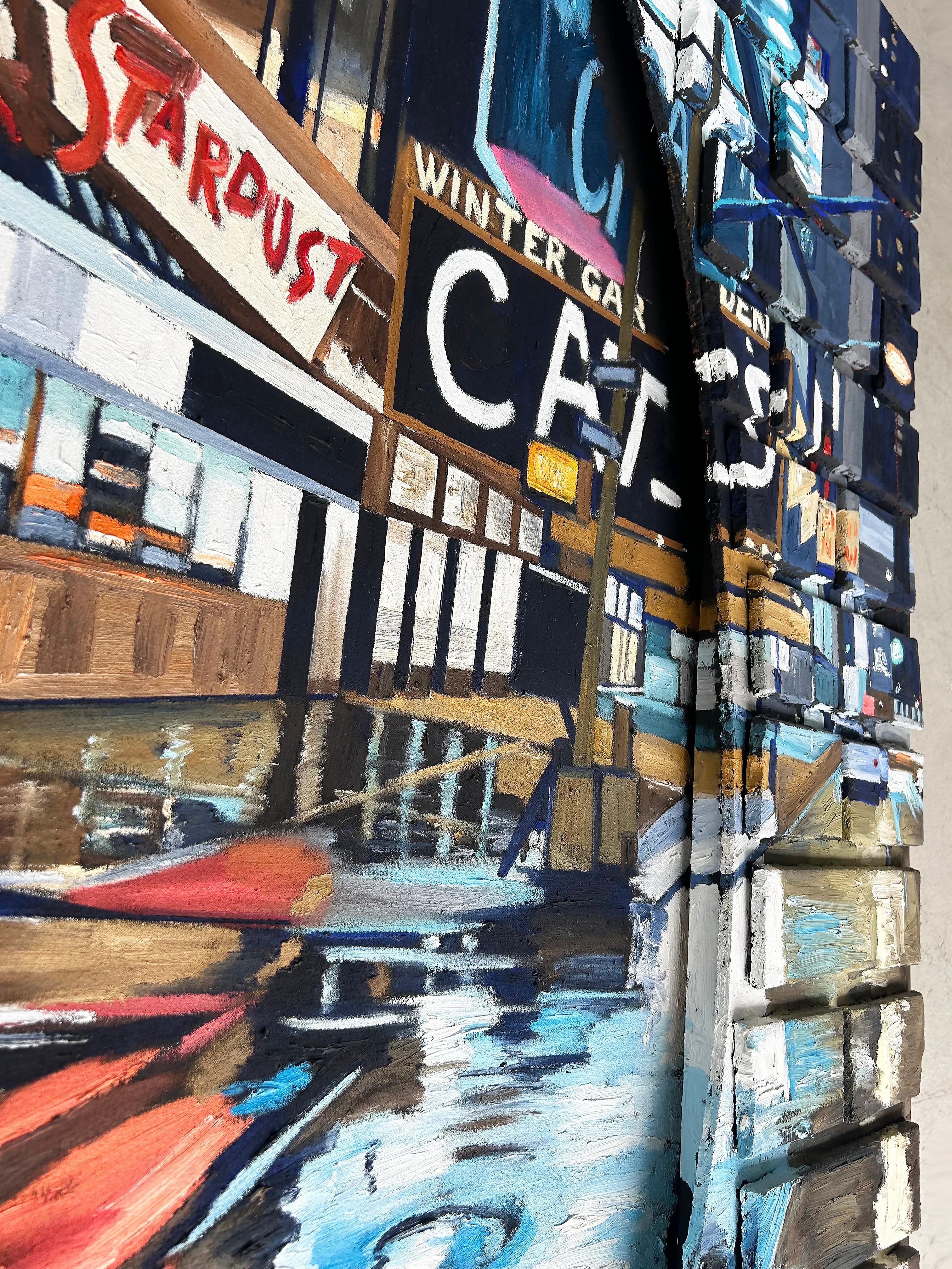 Jeff Pullen Pintura callejera de Nueva York Técnica mixta 