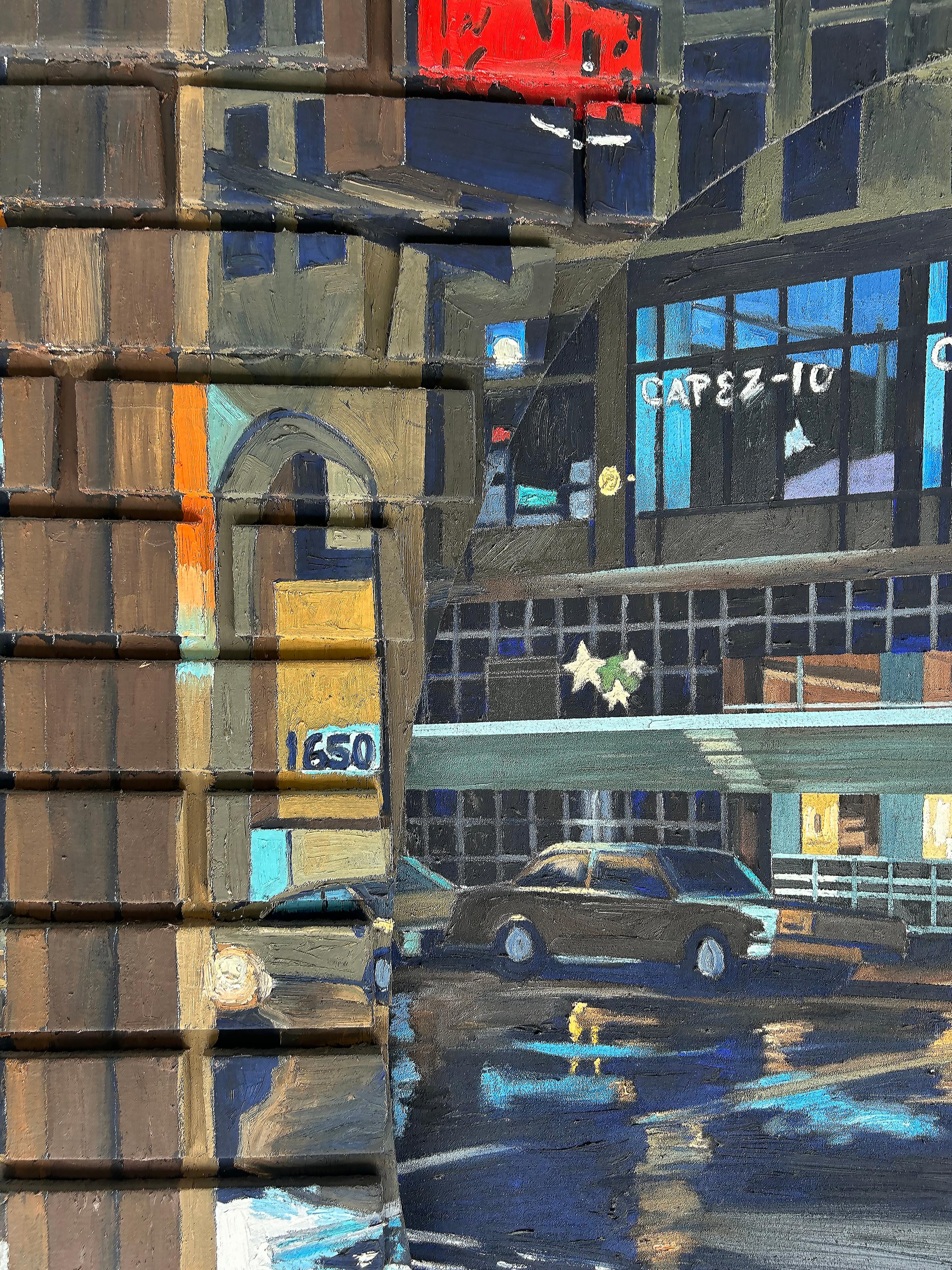 Jeff Pullen Pintura callejera de Nueva York Técnica mixta 