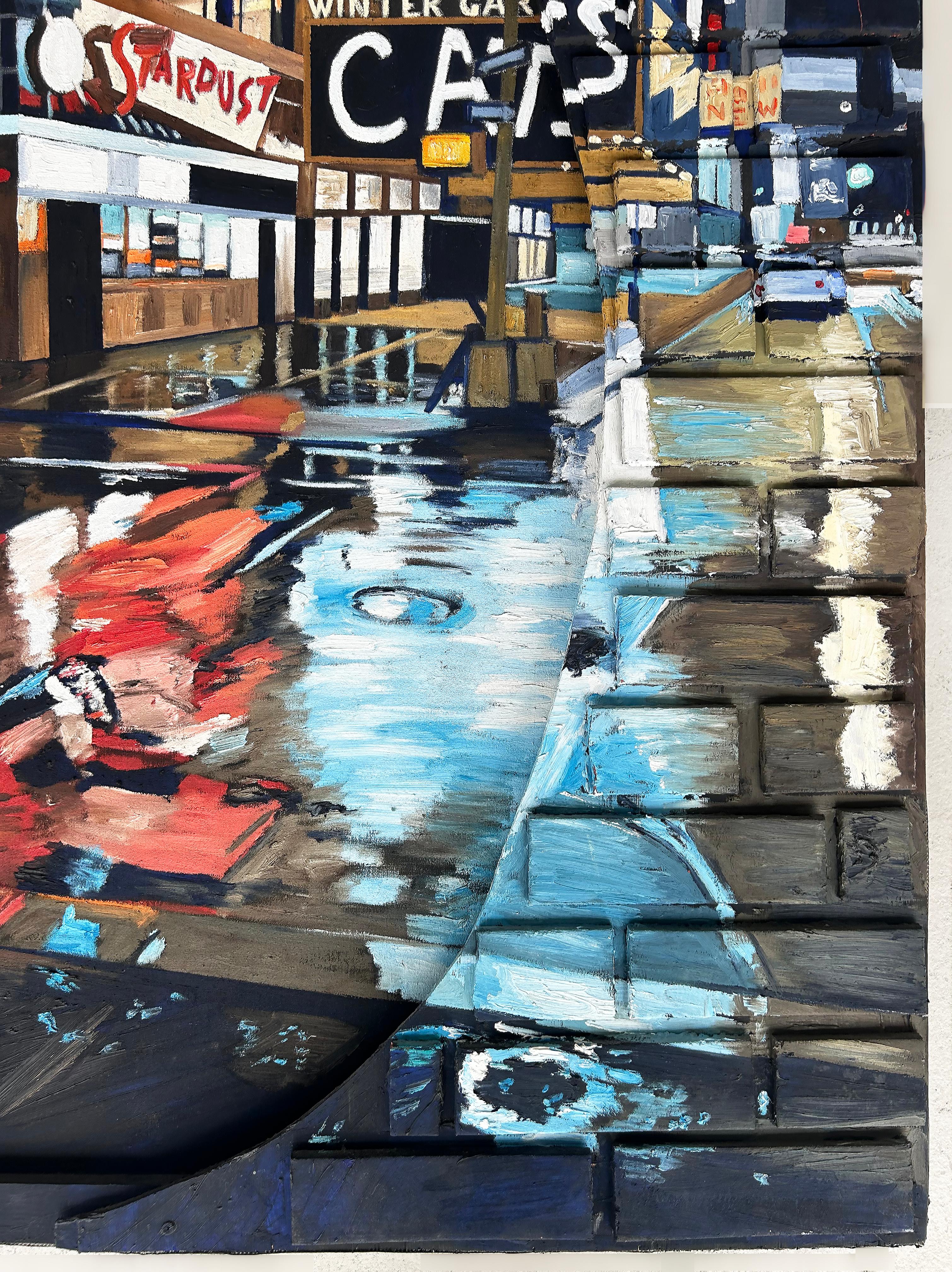 Jeff Pullen Pintura callejera de Nueva York Técnica mixta 