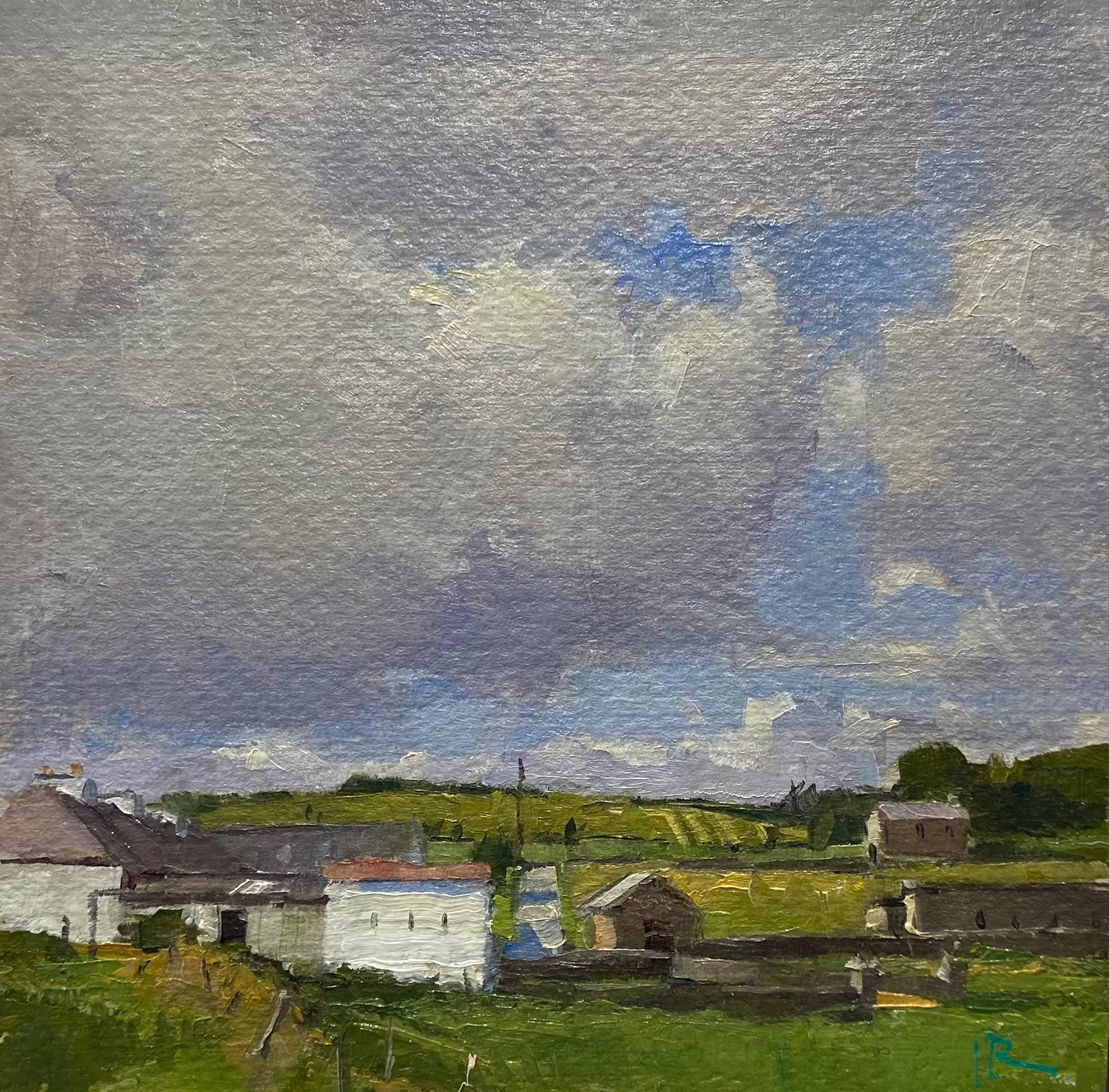 Jeff Reed Landscape Painting - White Shed