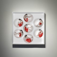 "Circulus Red" by Jeff Robb, 30 x 30 in, 2026