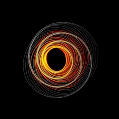 „Iridescent spiral 1“ von Jeff Robb, 27.5 x 27.5 in, 2019