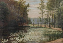 Jeff Roovers - 1917 Oil, Lily Pads On The Pond