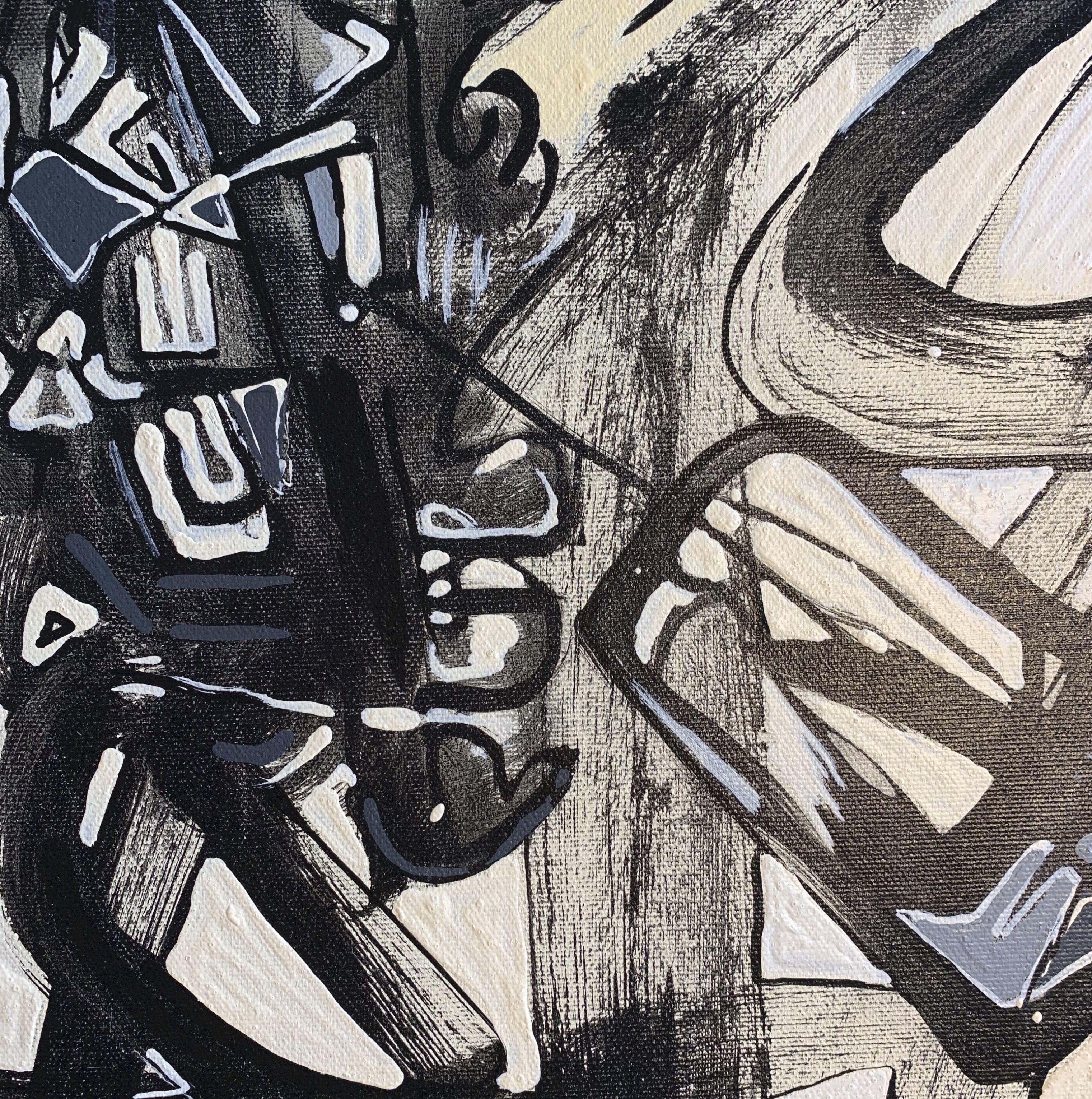 NADIE PÁNICO :: Pintura :: Abstracta :: Esta pieza viene con un certificado oficial de autenticidad firmado por el artista :: Lista para colgar Sí :: Firmada: Sí :: Ubicación de la firma: ABAJO IZQUIERDA :: Lienzo :: Diagonal :: Original ::