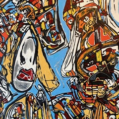 DONNA + CAPPELLO, Pittura, Acrilico su tela