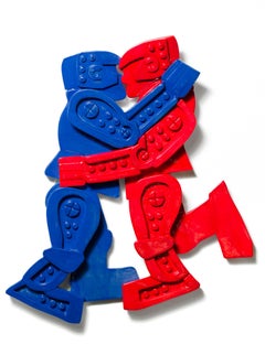 "Love 'Em Robot" Grès, Céramique, Motif Robots, Jouets d'enfants