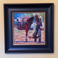 "By the Midway" - Expressionist Soft Pastel Painting on Sanded Paper