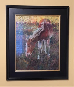 "Horseface" - Expressionist Soft Pastel Painting on Sanded Paper
