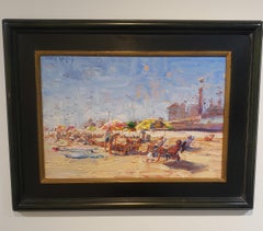 Sunny Day, Oil Painting, American Impressionism. Illustrator. Free Shipping