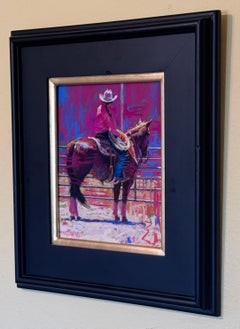 "The Arena" - Expressionist Soft Pastel Painting on Sanded Paper