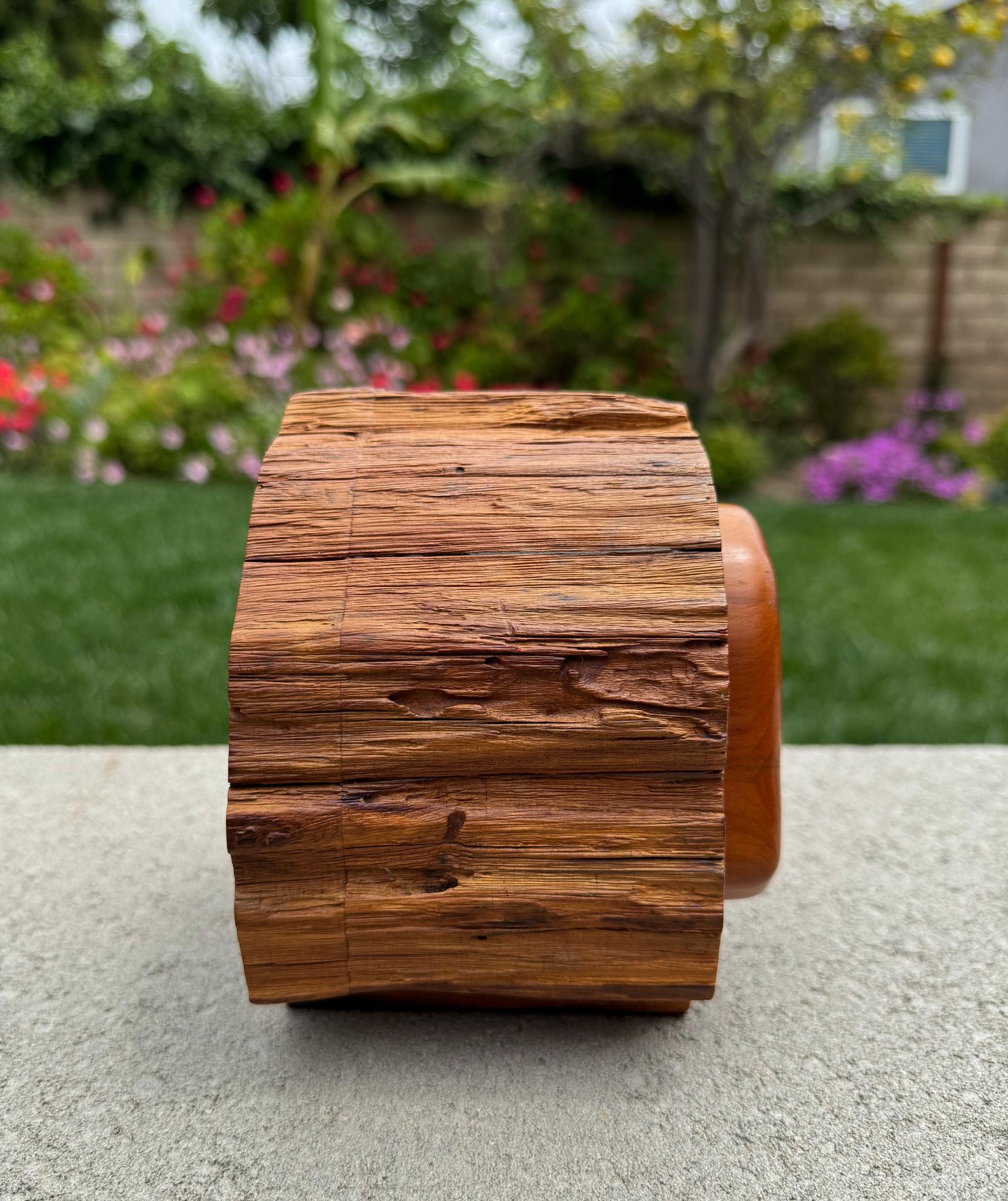 Hand-Crafted Jeff Trag Handcrafted Sculptural Wood Jewelry / Stash Box, 1988 For Sale