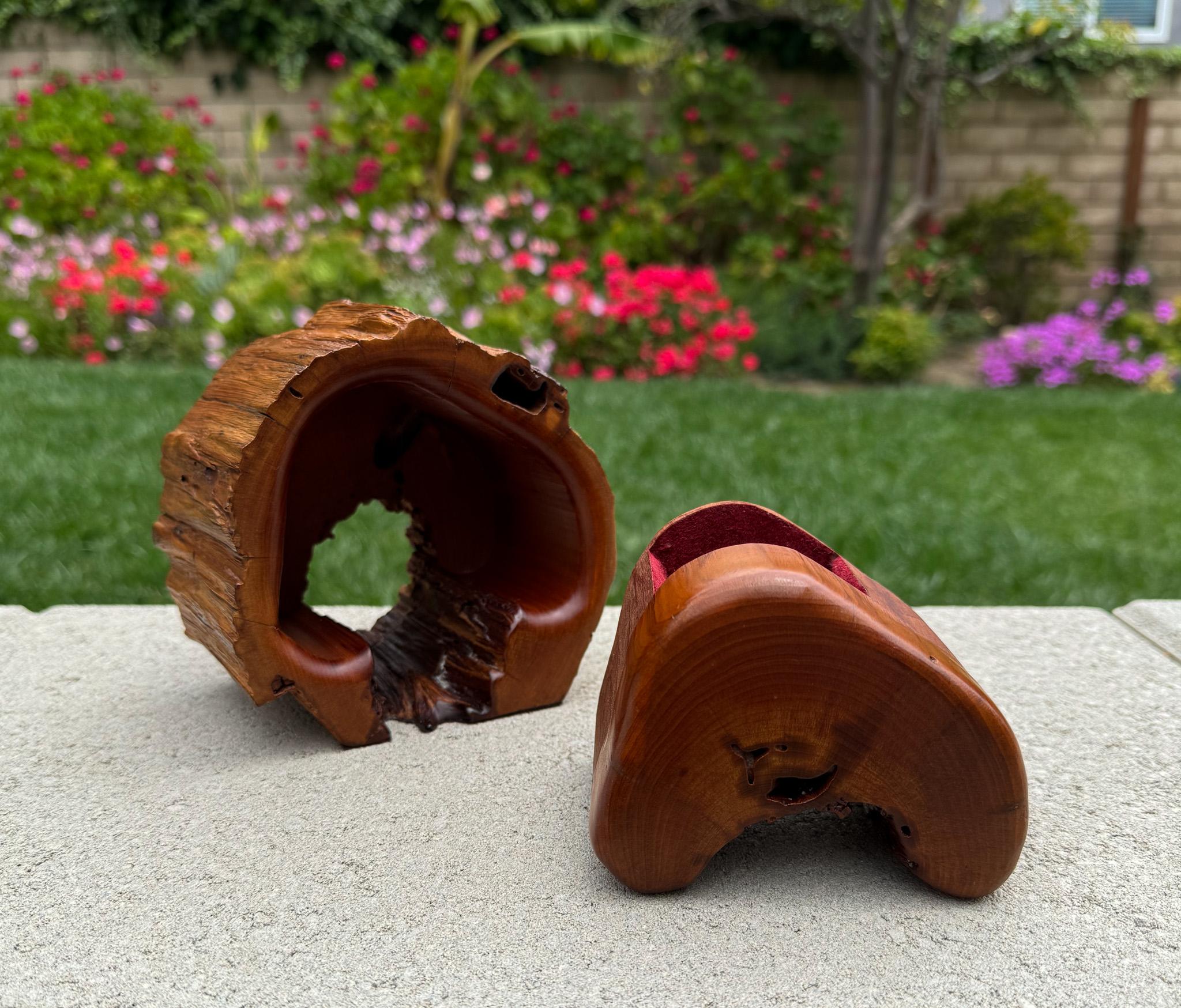 20th Century Jeff Trag Handcrafted Sculptural Wood Jewelry / Stash Box, 1988 For Sale