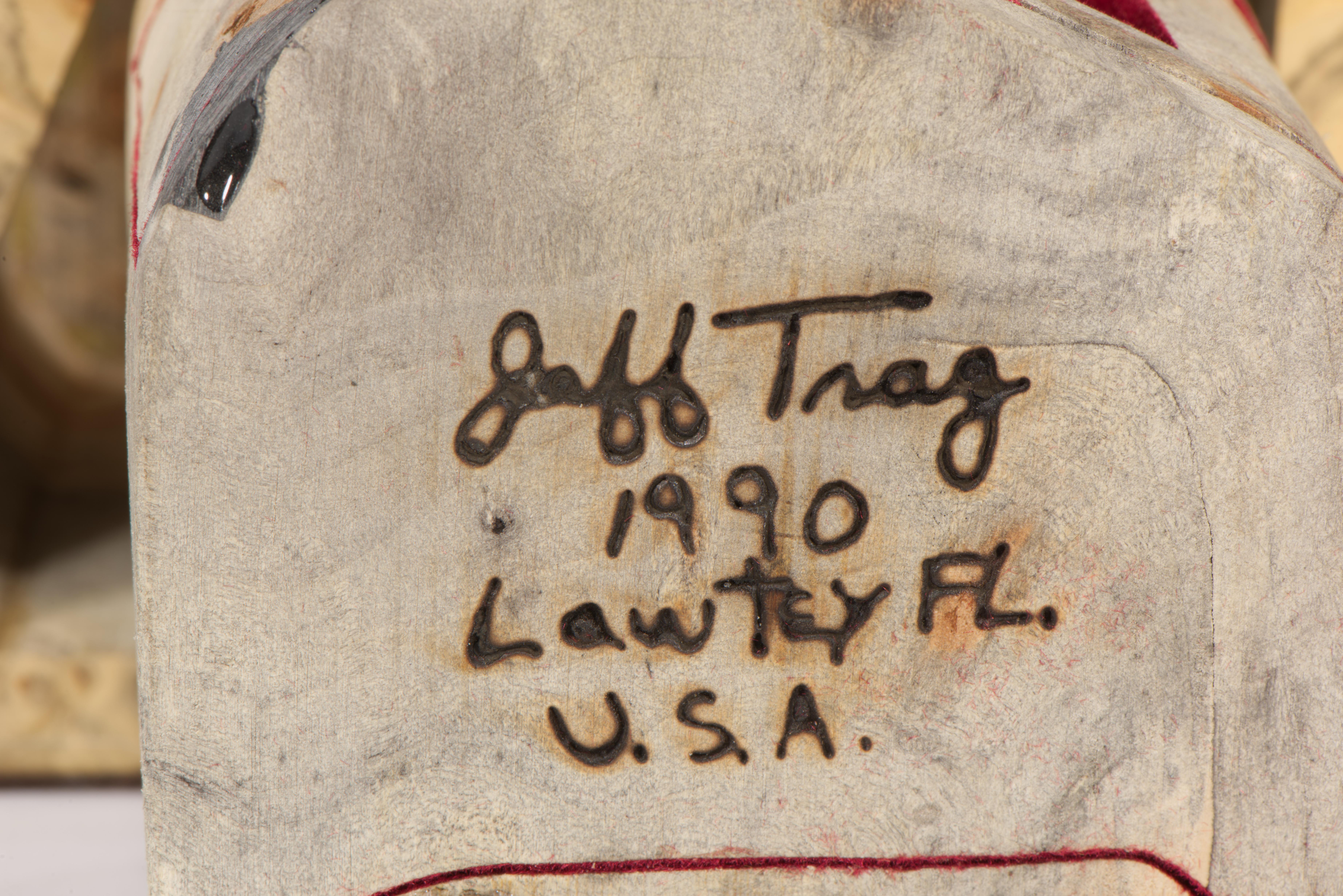 Jeff Trag Mappa Burl Carved Box Live Edge Secret Compartments For Sale 1